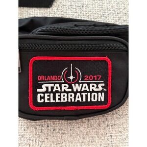 Star Wars Celebration Orlando 2017 Fanny Pack Waist Bag Black Embroidered Patch